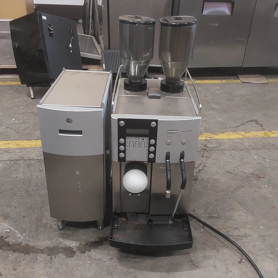 FRANKE EVOLUTION COMMERCIAL COFFEE MACHINE WITH MILK CHILLER (2 ITEMS)
