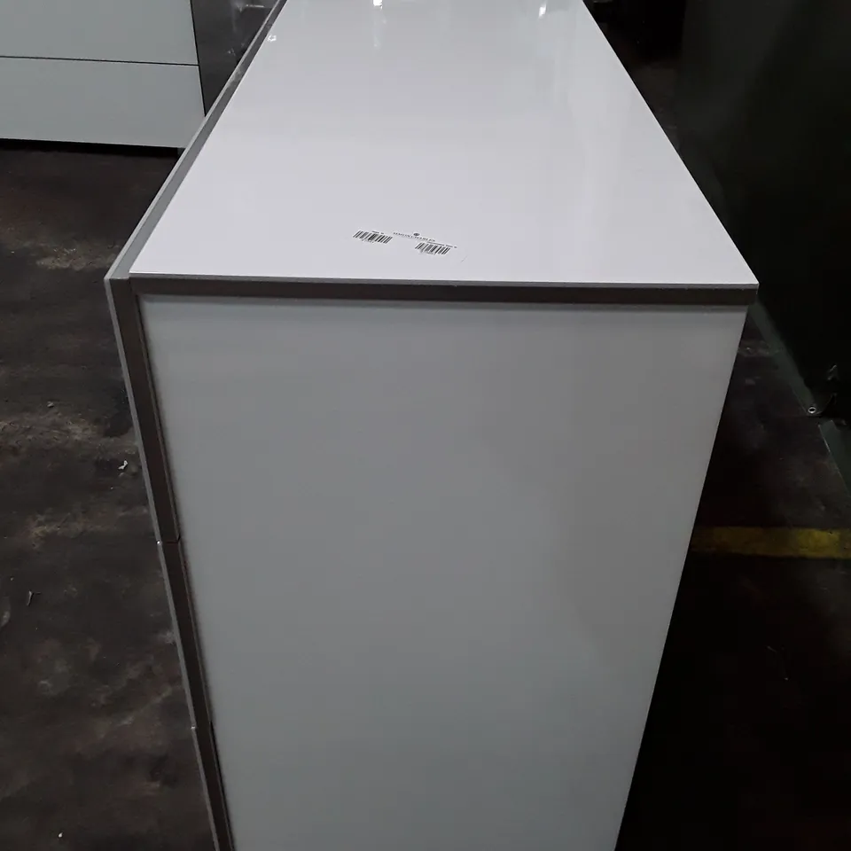 6 DRAWER CHEST OF DRAWERS - GLOSS WHITE