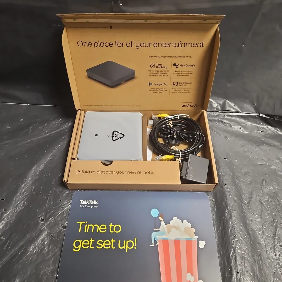 TALKTALK TECHNICOLOR UZW4054TTG SET-TOP BOX – BOXED WITH REMOTE & CABLES