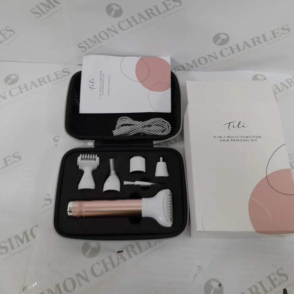 BOXED TILI 5-IN-1 MULTI-FUNCTIONAL HAIR REMOVAL KIT PINK 