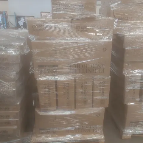 PALLET OF ASSORTED BRAND NEW AND INCOMPLETE DESIGNER FLATPACK FURNITURE PARTS