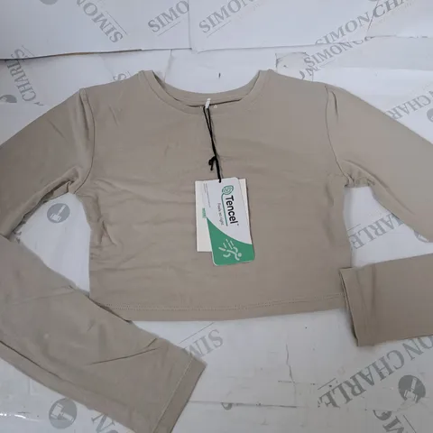 TALA 365 LONG SLEEVE CROP TOP - XXS