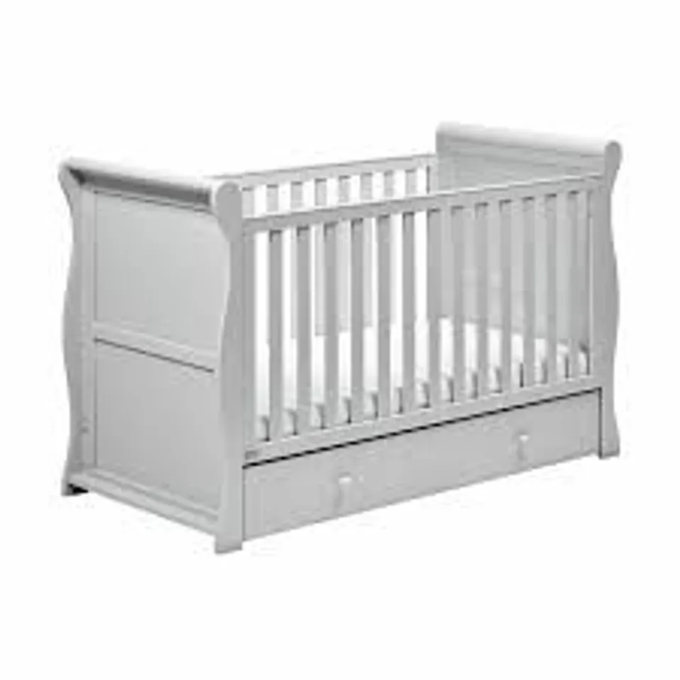 BOXED EAST COAST NURSERY NEBRASKA COT BED GREY (2 OF 2 BOXES)