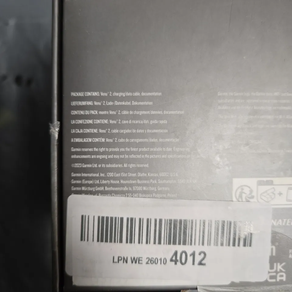 GARMIN VENU 2 GPS SMARTWATCH – BOXED