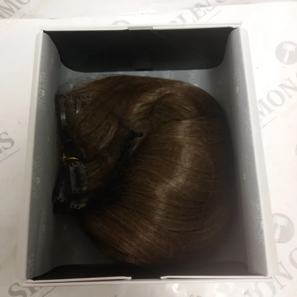 BOXED EASILOCKS CLIP IN EXTRA VOLUME SIDE PIECES - BROWN COCOA 