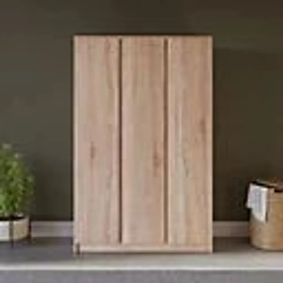 BOXED MALVERN 3 DOOR WARDROBE - WALNUT EFFECT VENEER (3 BOXES)