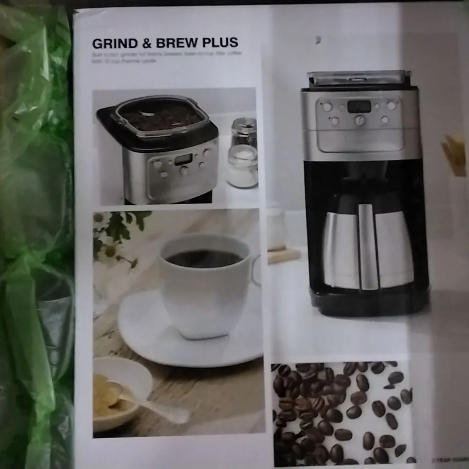 BOXED CUISINART GRIND AND BREW PLUS