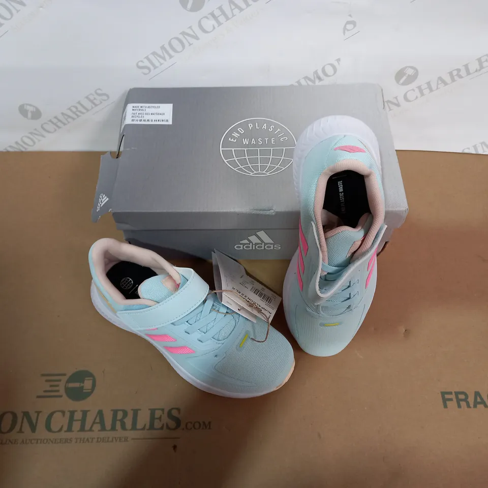 BOXED PAIR OF ADIDAS TRAINERS SIZE 13K