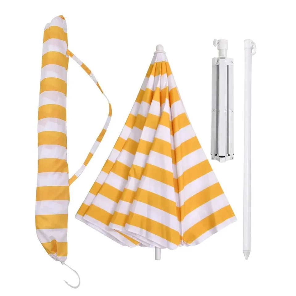 MULTI-PURPOSE ADJUSTABLE PARASOL WITH CARRY BAG SIZE 170 CM - YELLOW