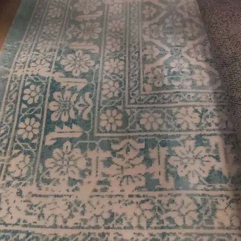 ULVERSTON TEAL RUG 220X160CM