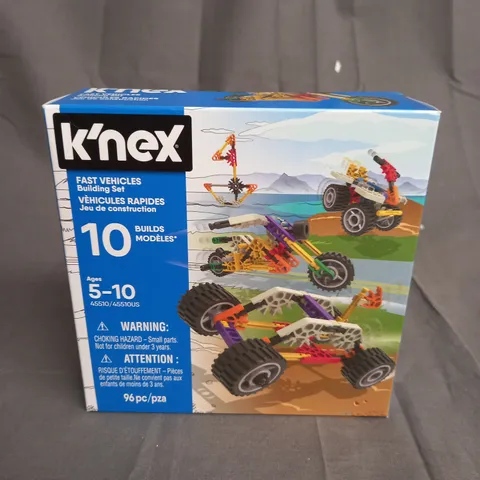 K'NEX FAST VEHICLES BUILDING SET