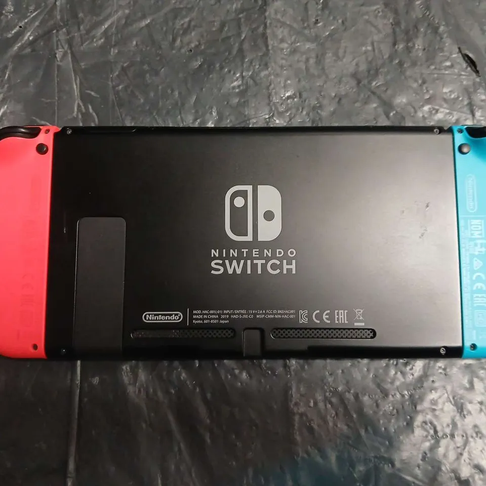 NINTENDO SWITCH CONSOLE WITH NEON RED/BLUE JOY-CONS, DOCK & ACCESSORIES