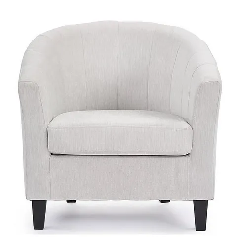 BOXED REGAL FABRIC TUB CHAIR - BLUSH PINK (1 BOX)