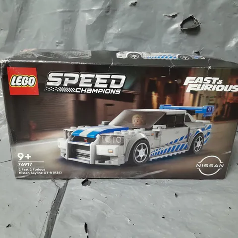 BOXED LEGO SPEED CHAMPION FAST AND FURIOUS - 2 FAST 2 FURIOUS NISSAN SKYLINE GT-R - 76917