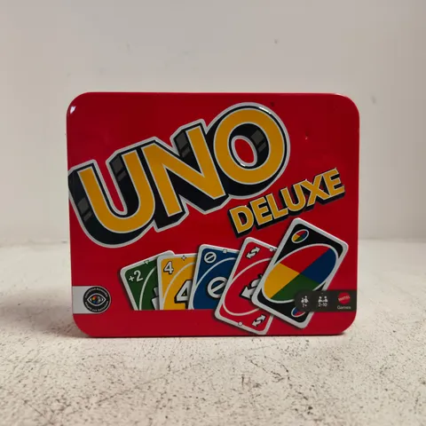UNO DELUXE CARD GAME TIN