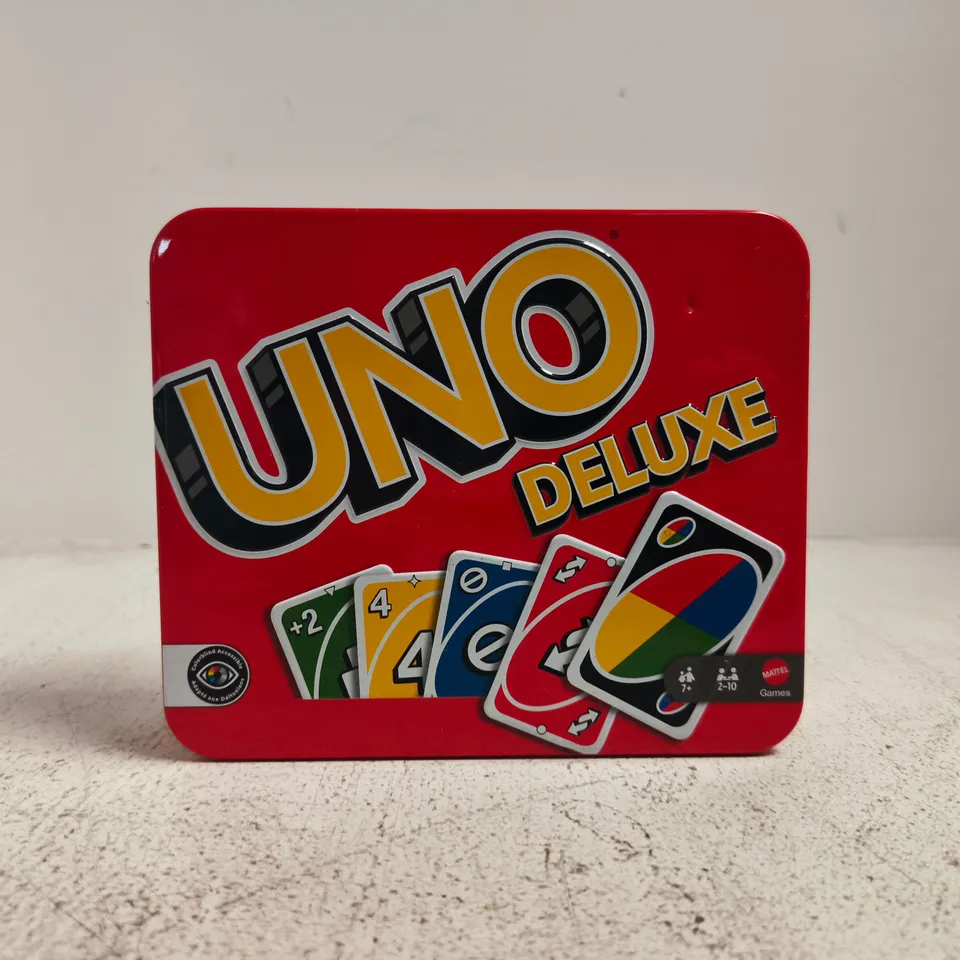 UNO DELUXE CARD GAME TIN