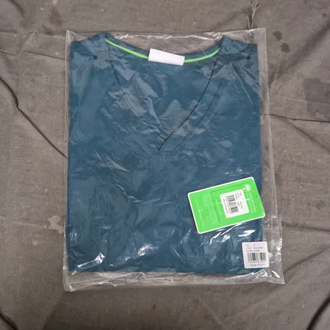 BAGGED HEALING HANDS LADIES MONICA SCRUB TOP  – COLOUR CARIB, SIZE S (STYLE HHE2500)