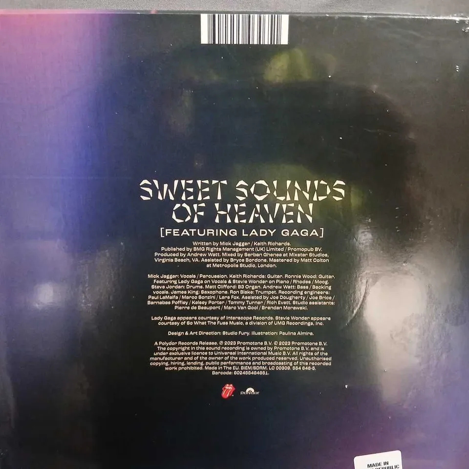 THE ROLLING STONES - SWEET SOUNDS OF HEAVEN (FEATURING LADY GAGA) - VINYL LP