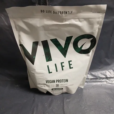 SEALED VIVO LIFE VEGAN PROTEIN POWDER – UNFLAVOURED 30 SERVINGS
