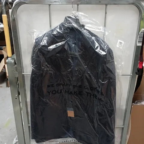CHARLES TYRWHITT DARK NAVY SLIM-FIT ULTIMATE PERFORMANCE SUIT JACKET β 40L