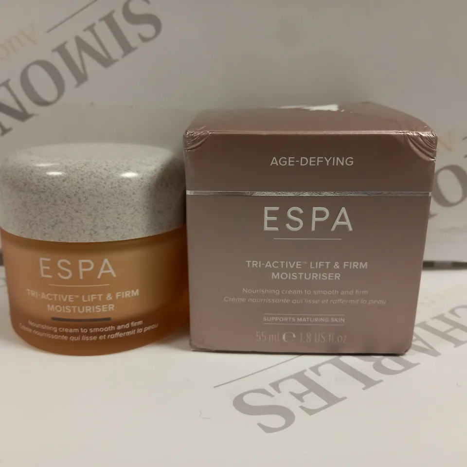 BOXED ESPA TRI-ACTIVE LIFT & FIRM MOISTURISER 55ML