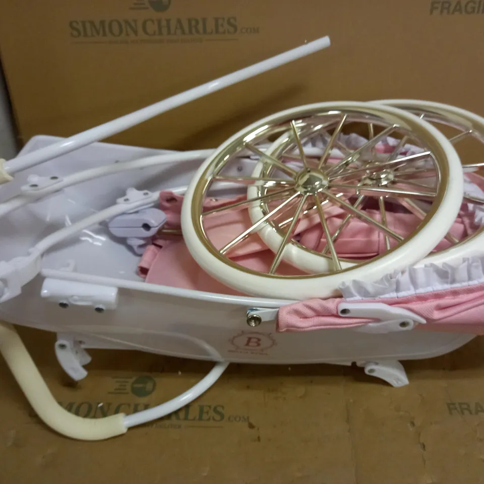BELLA ROSA CARRIAGE DOLL PRAM BUNDLE RRP £79.99