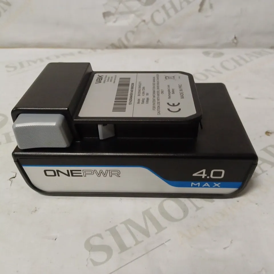 VAX ONEPWR 4.0AH MAX BATTERY