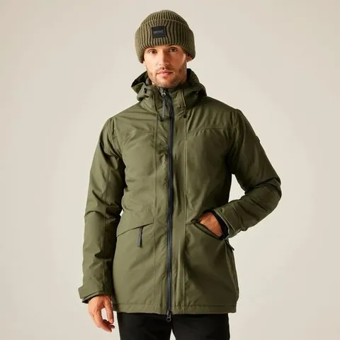 BRAND NEW REGATTA MEN'S BALATON WATERPROOF INSULATED JACKET | OLIVE NIGHT BLACK UK 4XL