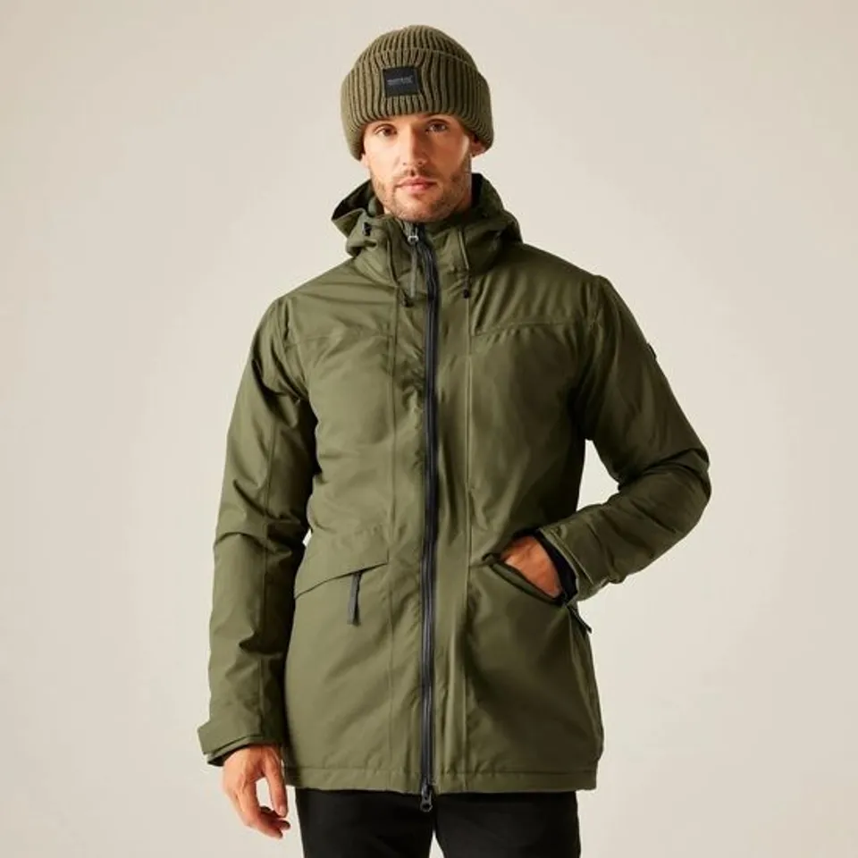 BRAND NEW REGATTA MEN'S BALATON WATERPROOF INSULATED JACKET | OLIVE NIGHT BLACK UK 4XL