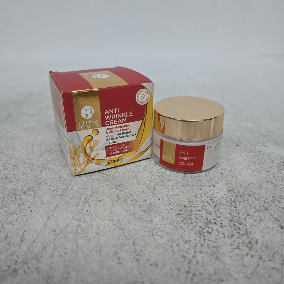 GLOW AND BEAUTY ANTI WRINKLE CREAM DEEP HYDRATION AND VISIBLE FIRMING 50ML