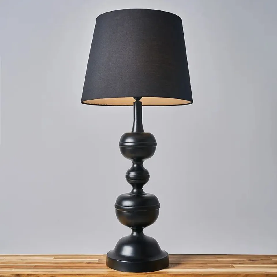 BOXED COWLES 99CM BLACK STANDARD TABLE LAMP
