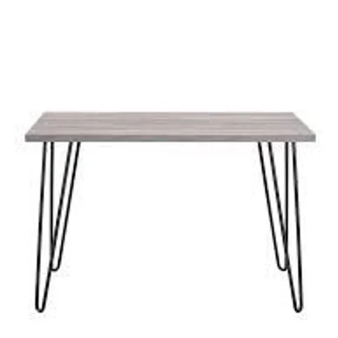 BOXED DOREL HOME OWEN DESK - GREY OAK (1 BOX)