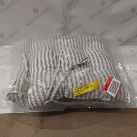 BAGGED TIES CHAIR PAD CUSHION (SET OF 2)