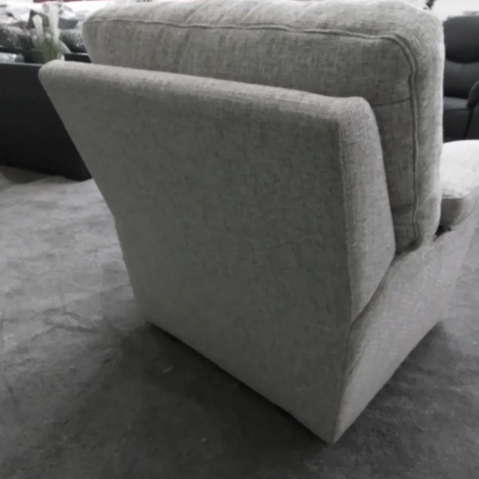 DESIGNER G PLAN MADE SEATTLE AROLA SAND FABRIC ARMCHAIR