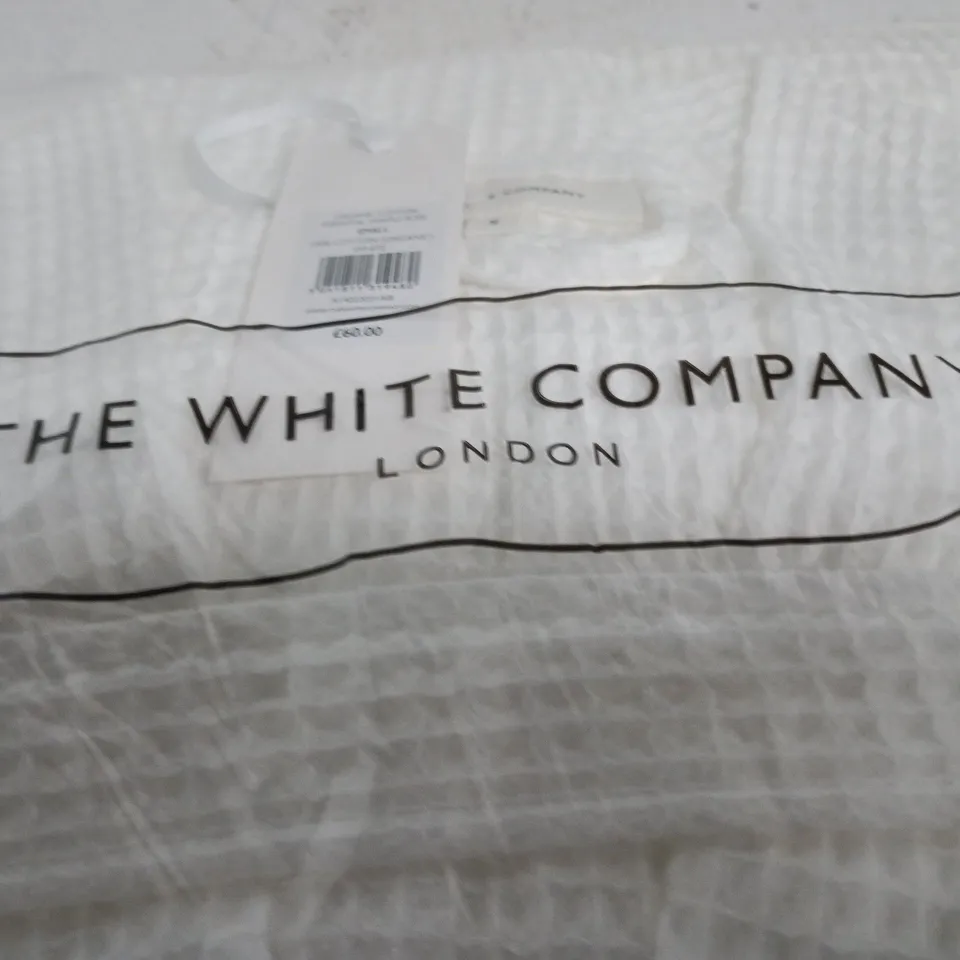 THE WHITE COMPANY ORGANIC COTTON ESSENTIAL WAFFLE ROBE – SMALL (WHITE)
