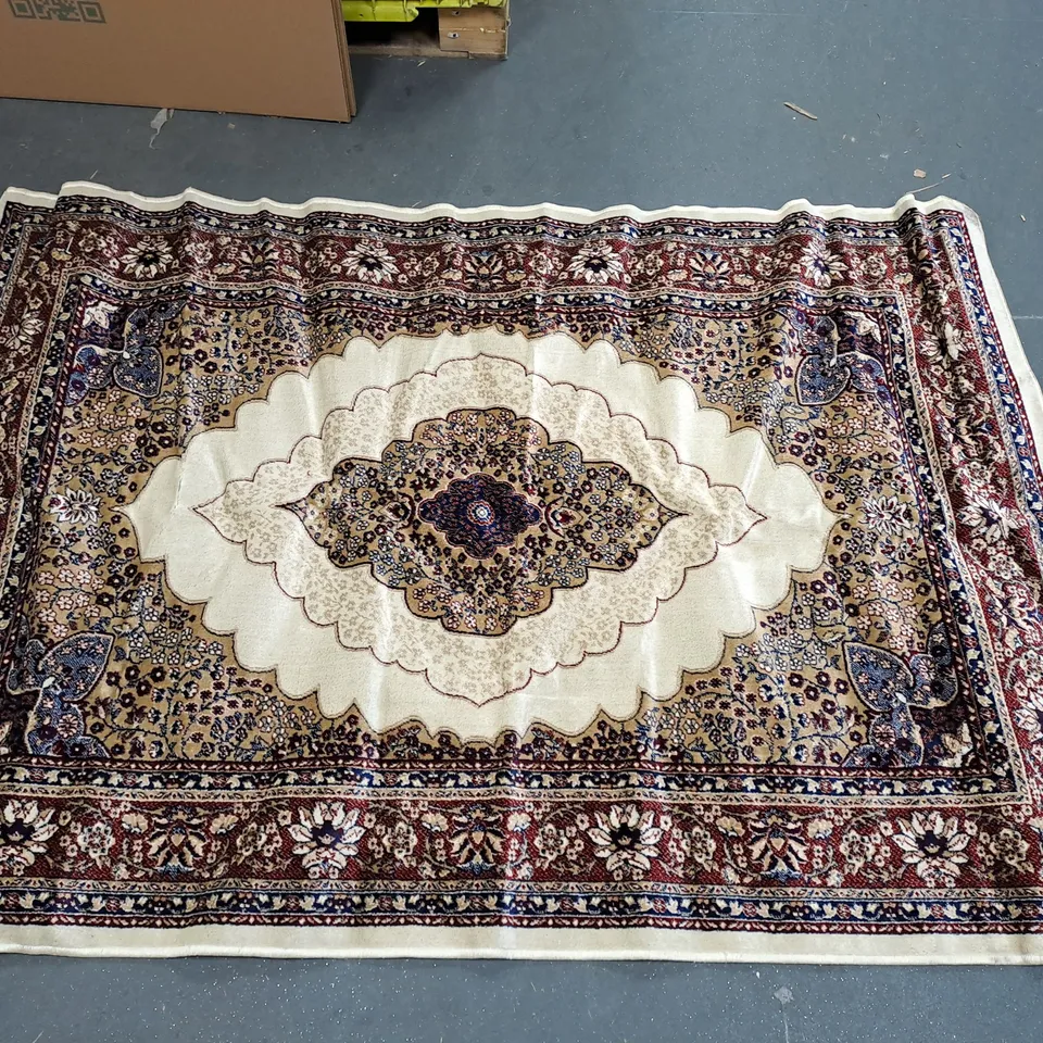 UNBRANDED LARGE RUG - BEIGE MULTI - SIZE UNSPECIFIED