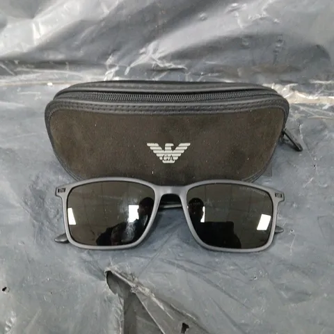 EMPORIO ARMANI RECTANGLE SUNGLASSES 