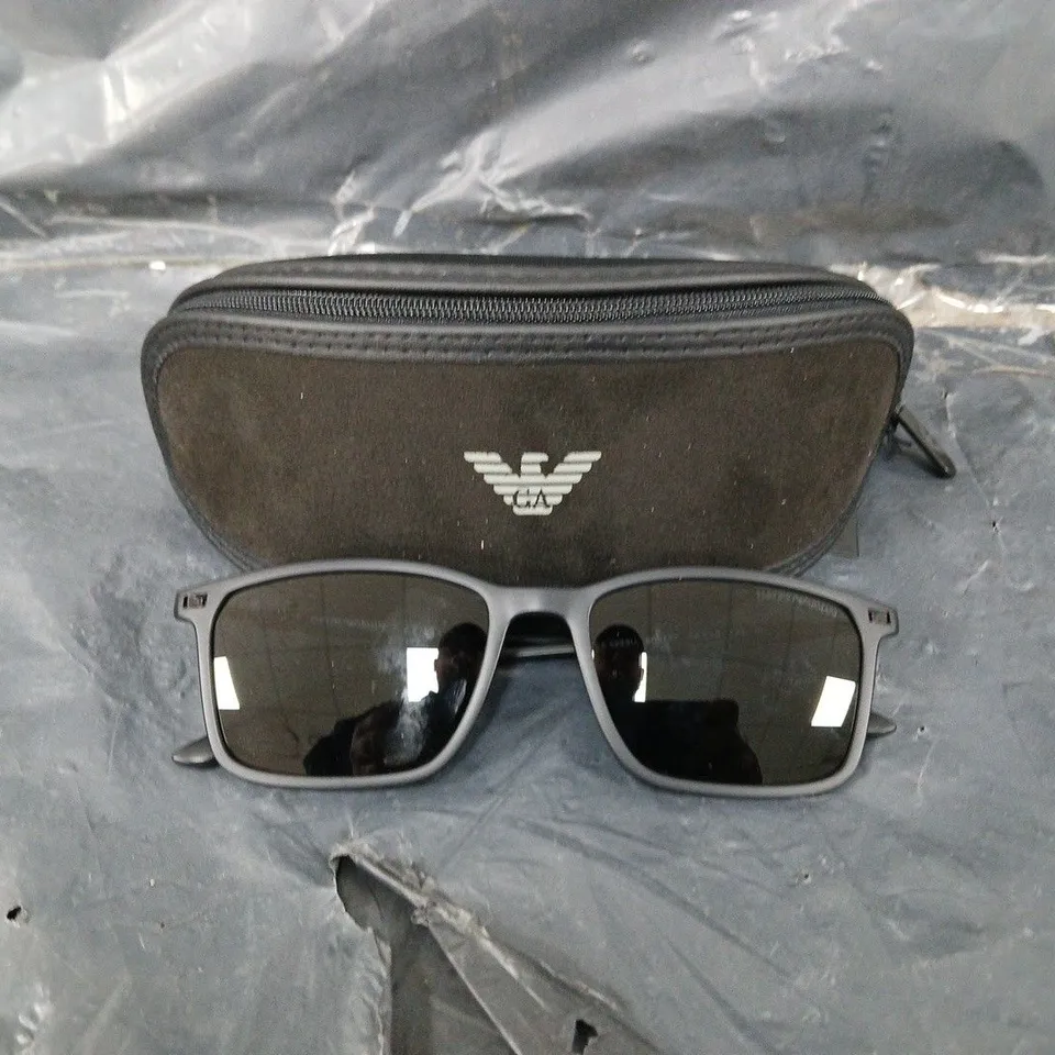 EMPORIO ARMANI RECTANGLE SUNGLASSES 