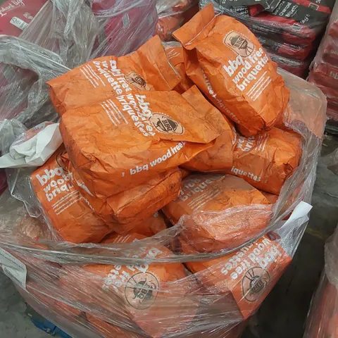 PALLET CONTAINING A LARGE QUANTITY OF CHARCOAL BRIQUETTE BAGS 
