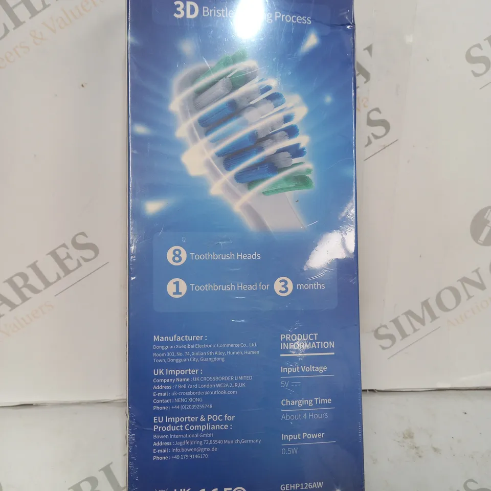 BOX SEALED T8 YOUNG HEALTHIER GUMS AND TEETH SONIC ELECTRIC TOOTHBRUSH