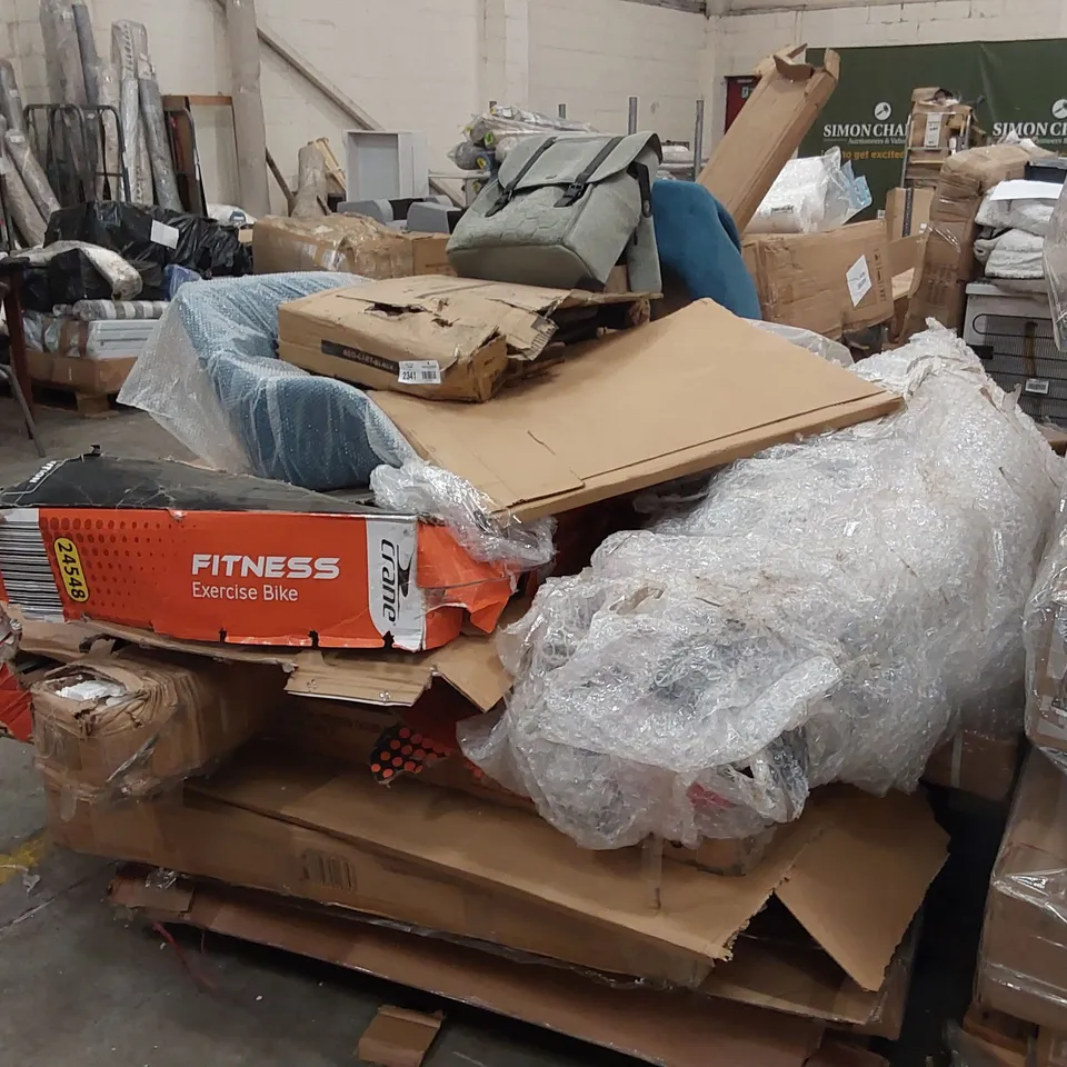 PALLET OF ASSORTED CONSUMER PRODUCTS/FURNITURE PARTS 