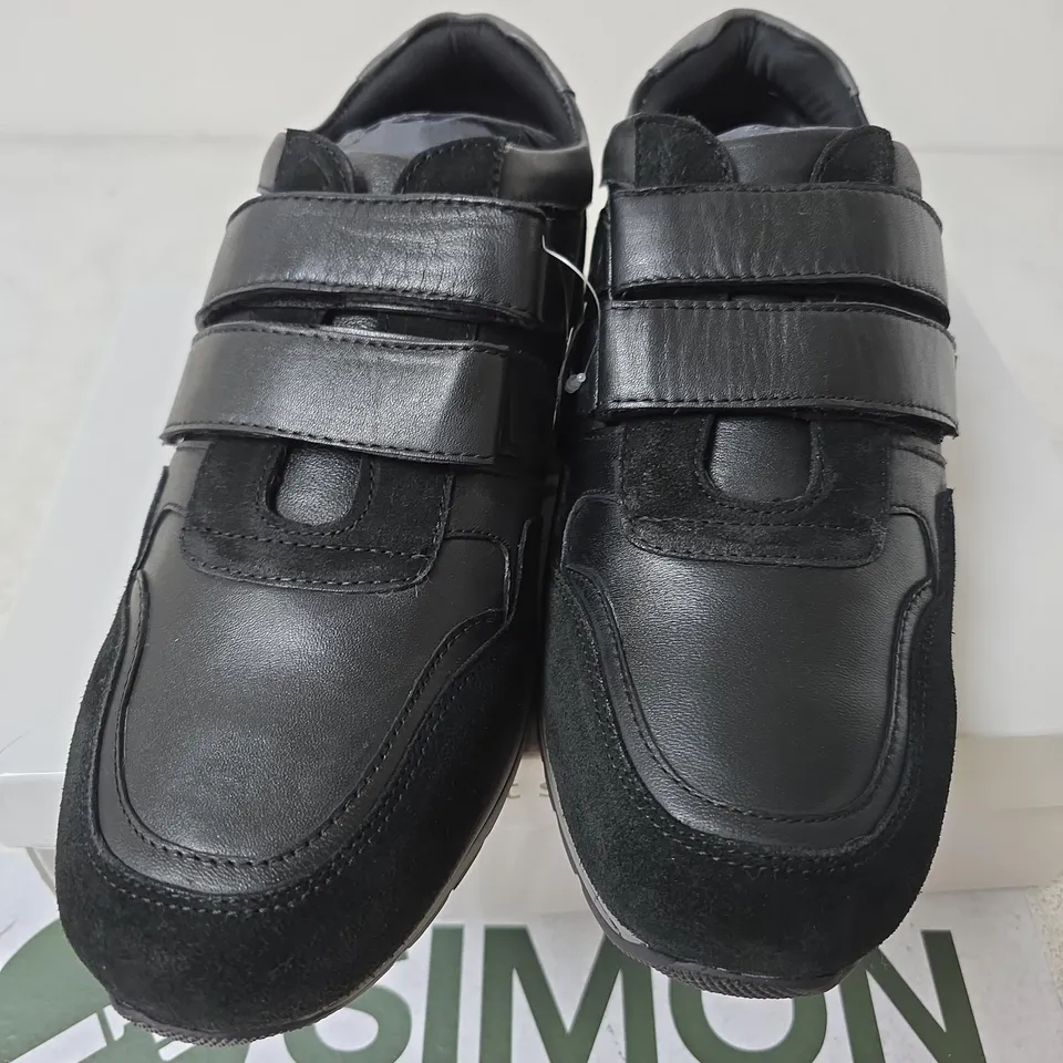 BOXED DR KELLER BRENDAN TRAINERS, BLACK - SIZE 11
