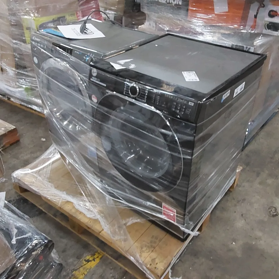 CANDY SMART PRO CSOW2853TWCGE FREESTANDING WASHER DRYER AND HOOVER H-WASH 500 FREE STANDING WASHING MACHINE