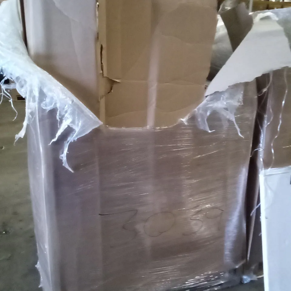PALLET OF ASSORTED ITEMS INCLUDING SLIDING FULL MOTION TV WALL MOUNT, CLOTHES DRYING RACK, POP UP TENT, HBADA OFFICE CHAIR