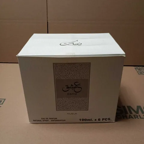 6 X SEALED 100ML ESHQ NUSUK EAU DE PARFUM NATURAL SPRAYS 