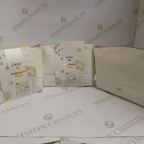 BOX OF 3 DOVE NOURISHING SECRETS SHOWER BODY LOTION WASHBAG GIFT SETS