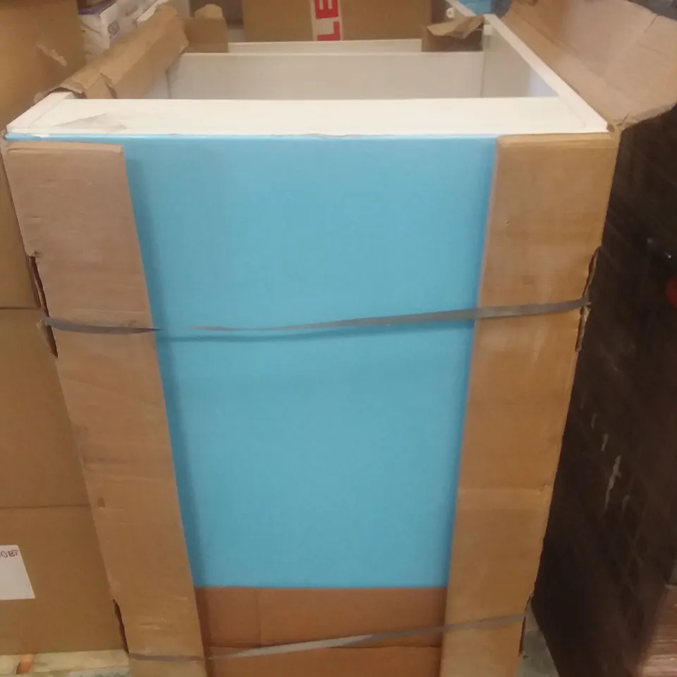 2 CAMBERWELL COOL WHITE CARCASE RIGID KITCHEN BASE UNITS