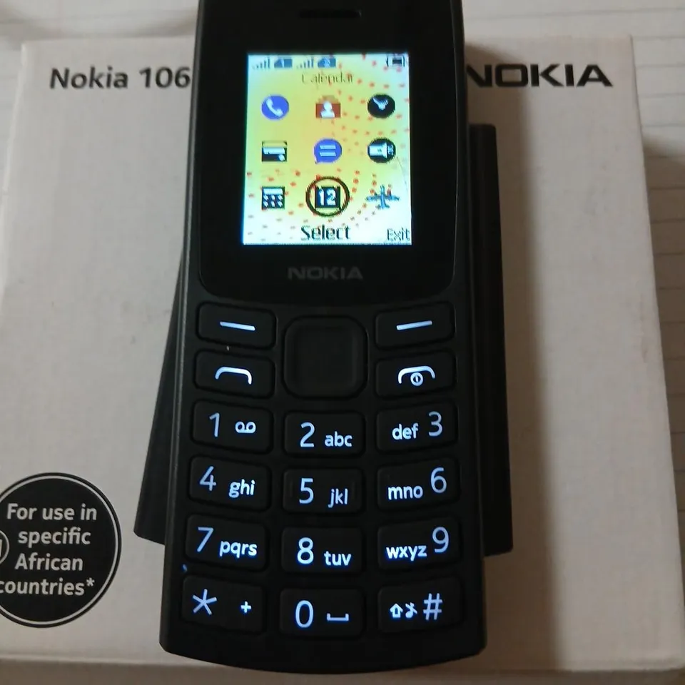 NOKIA 106 MOBILE PHONE – BLACK (BOXED)