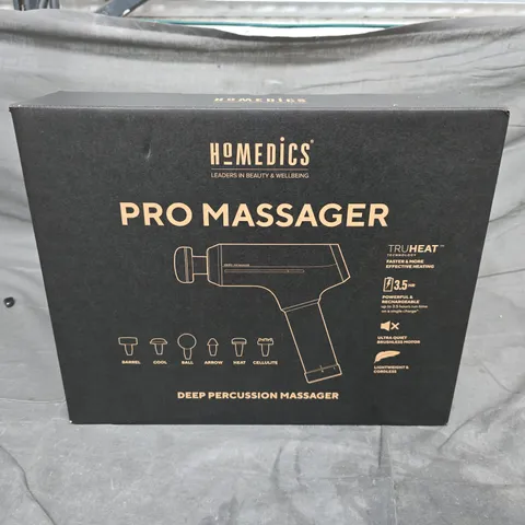 BOXED HOMEDICS PRO MASSAGER – DEEP PERCUSSION MASSAGER
