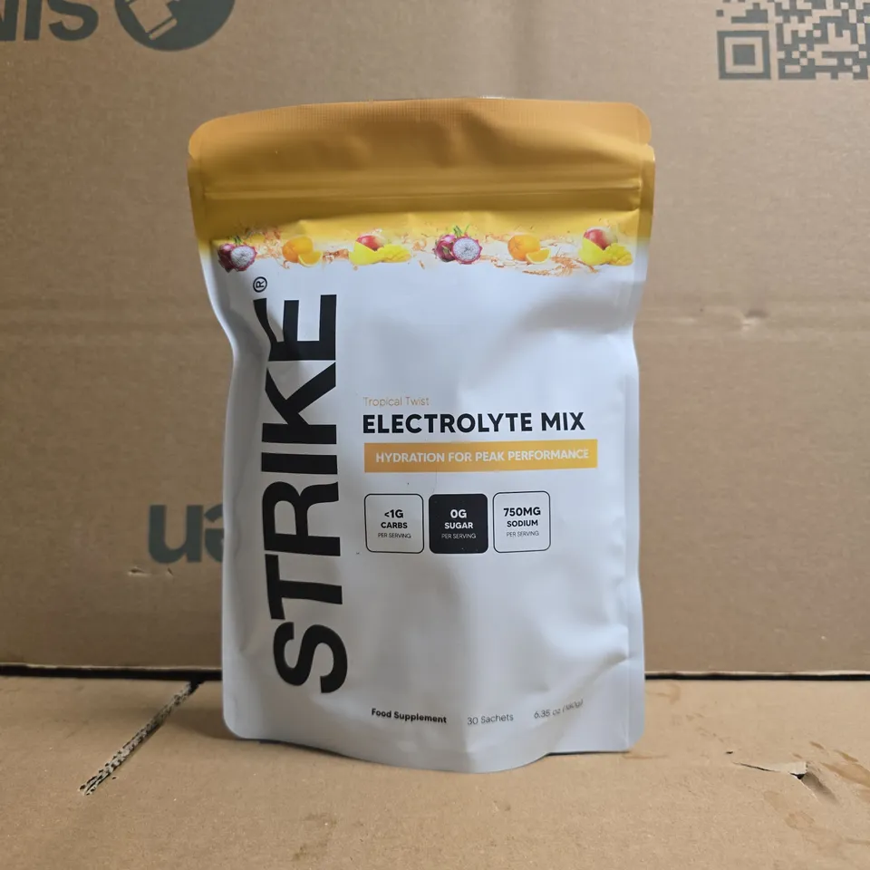 STRIKE ELECTROLYTE MIX – HYDRATION FOR PEAK PERFORMANCE, 30 SACHETS